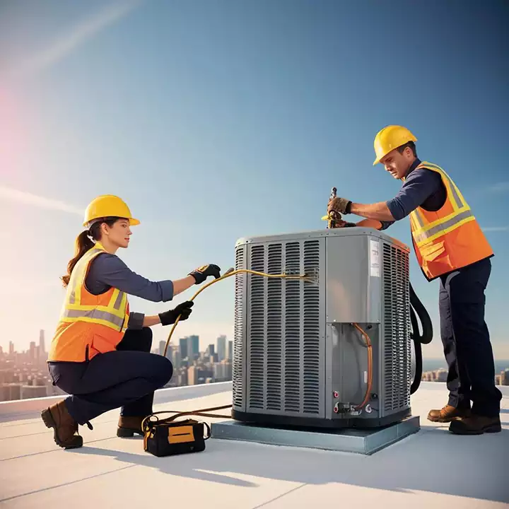 HVAC and AC technicians in Los Angeles.